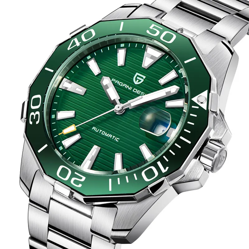 Pagani Design PD-1617 Green Dial Mechanical Men's Watch